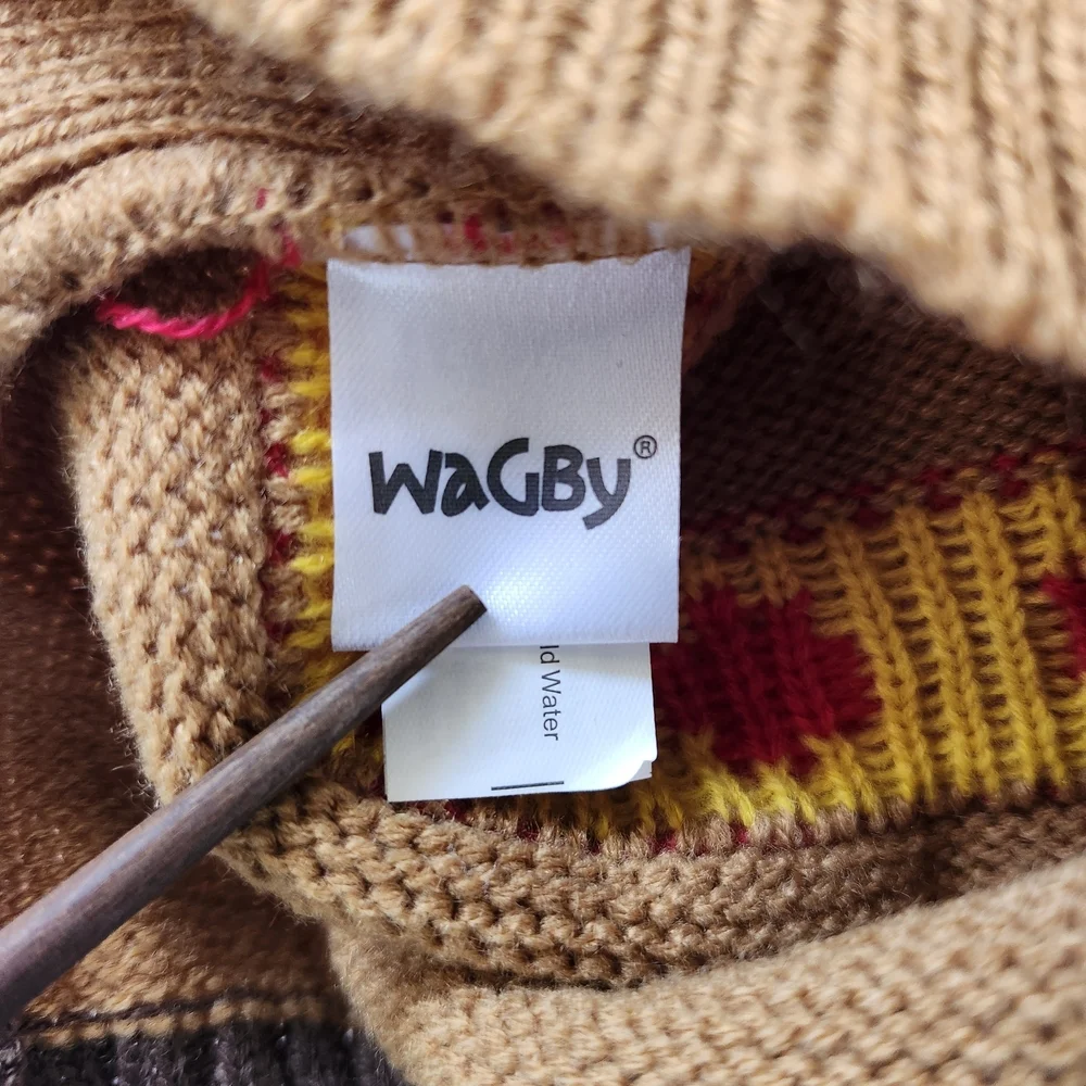 WAGBY Brown Reindeer Dog Sweater Costume Outfit Size Small
